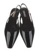 Versace Patent Leather Slingback Flats