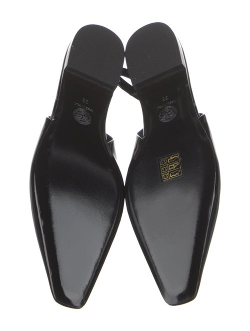 Versace Patent Leather Slingback Flats