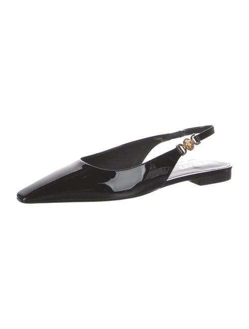 Versace Patent Leather Slingback Flats