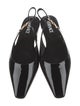 Versace Patent Leather Slingback Flats
