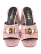 Versace Canvas Floral Print Slides