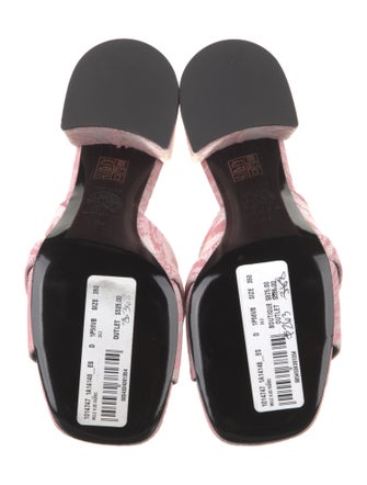 Versace Canvas Floral Print Slides