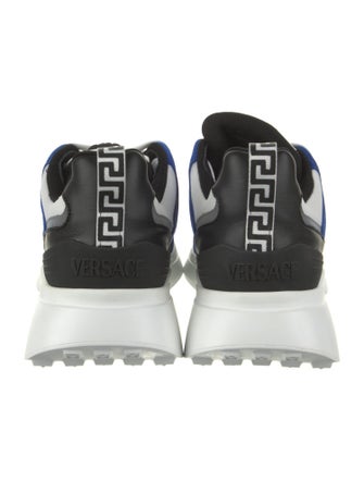 Versace Leather Colorblock Pattern Athletic Sneakers