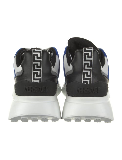 Versace Leather Colorblock Pattern Athletic Sneakers