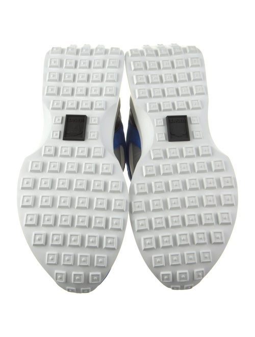 Versace Leather Colorblock Pattern Athletic Sneakers