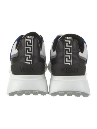 Versace Leather Colorblock Pattern Sneakers