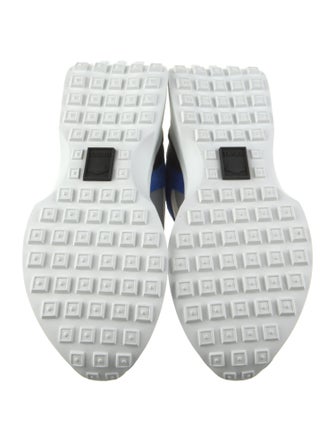 Versace Leather Colorblock Pattern Sneakers