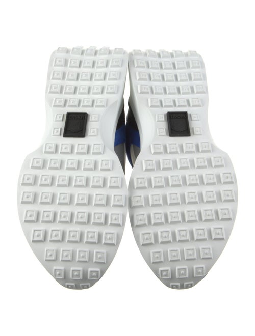 Versace Leather Colorblock Pattern Sneakers