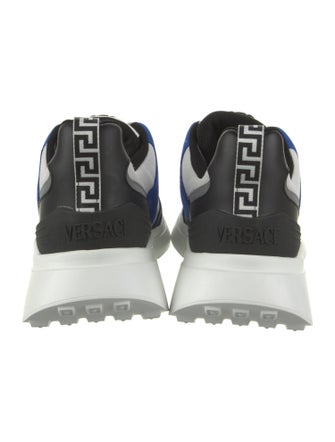 Versace Leather Colorblock Pattern Athletic Sneakers