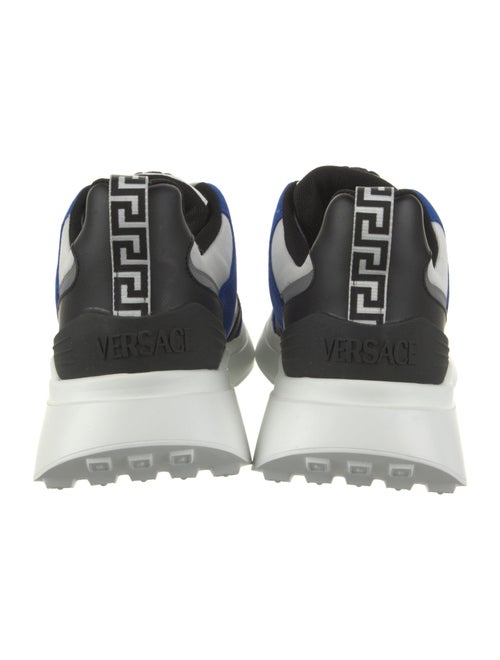 Versace Leather Colorblock Pattern Athletic Sneakers