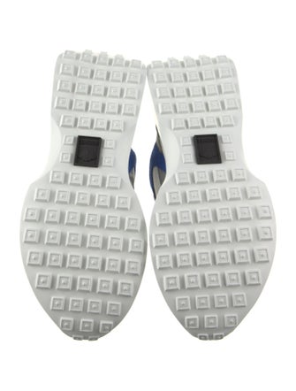 Versace Leather Colorblock Pattern Athletic Sneakers