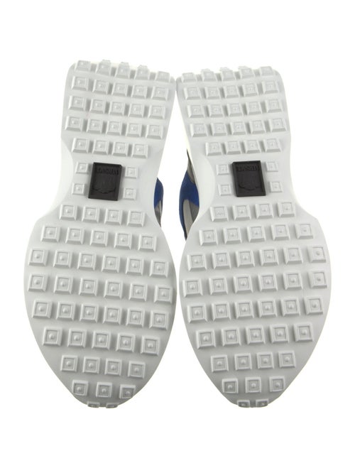 Versace Leather Colorblock Pattern Athletic Sneakers