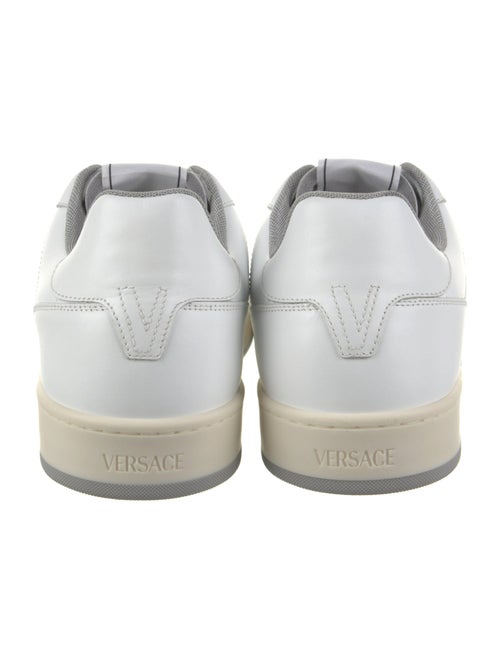 Versace Leather Graphic Print Sneakers