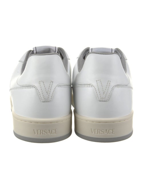 Versace Leather Graphic Print Sneakers