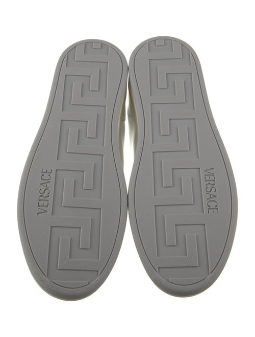 Versace Leather Graphic Print Sneakers