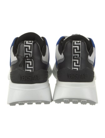 Versace Leather Colorblock Pattern Sneakers