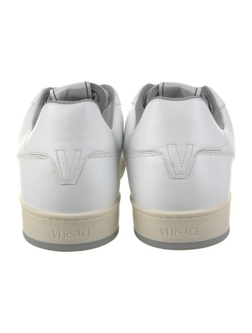 Versace Leather Graphic Print Sneakers