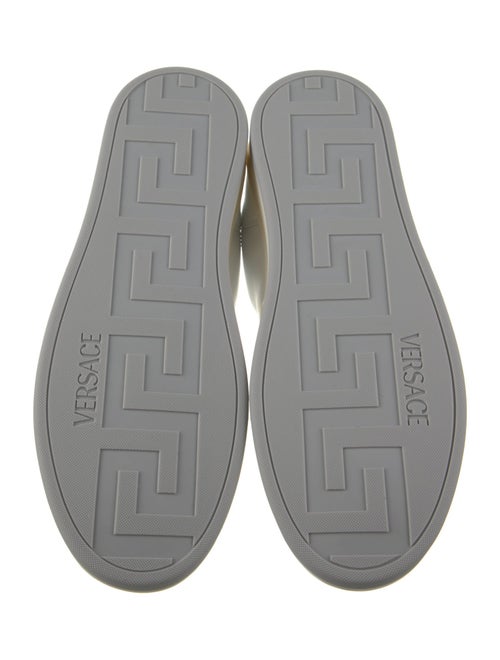 Versace Leather Graphic Print Sneakers