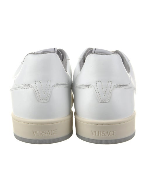 Versace Leather Graphic Print Sneakers