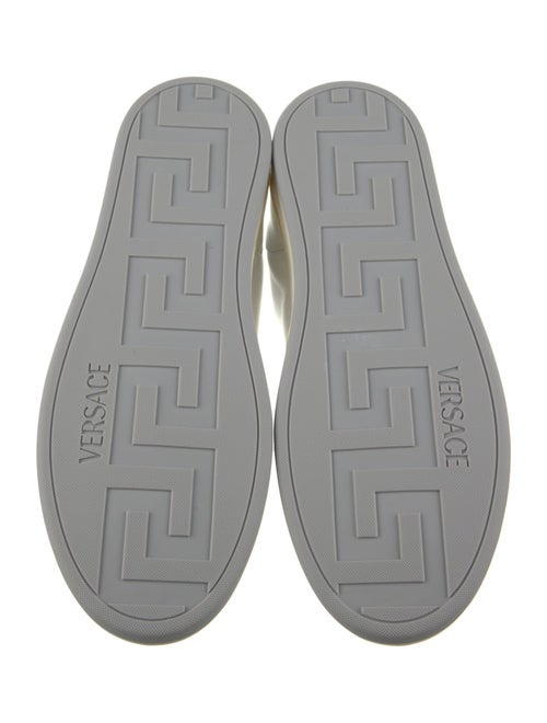 Versace Leather Graphic Print Sneakers