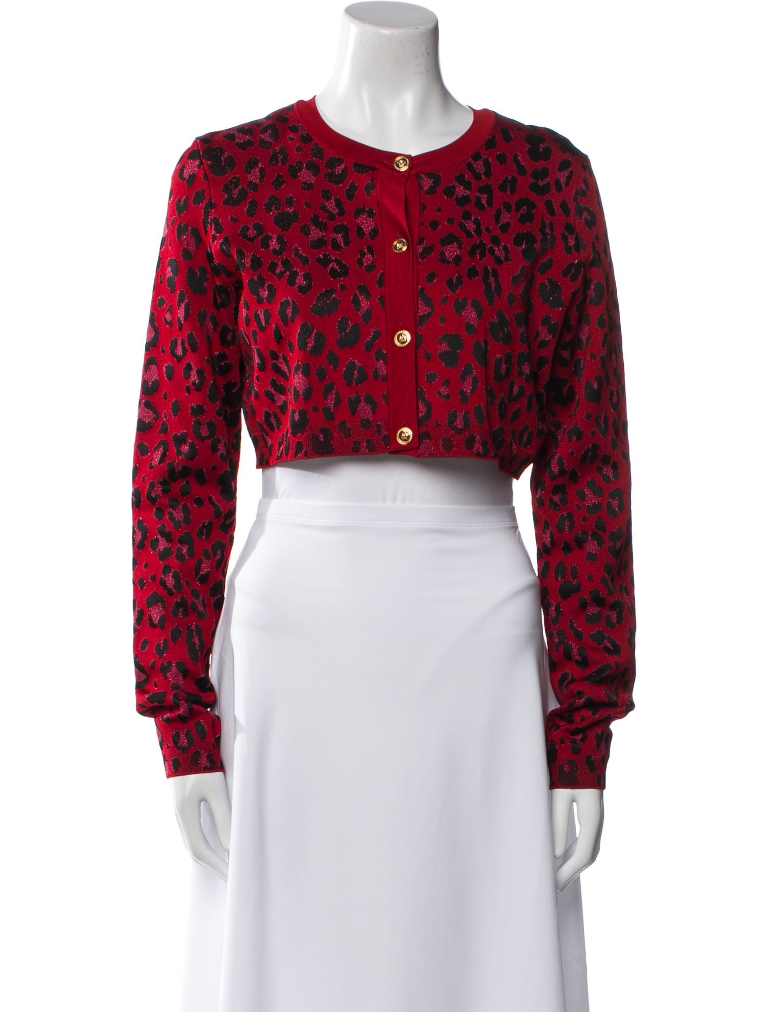 Versace Printed Crew Neck Sweater