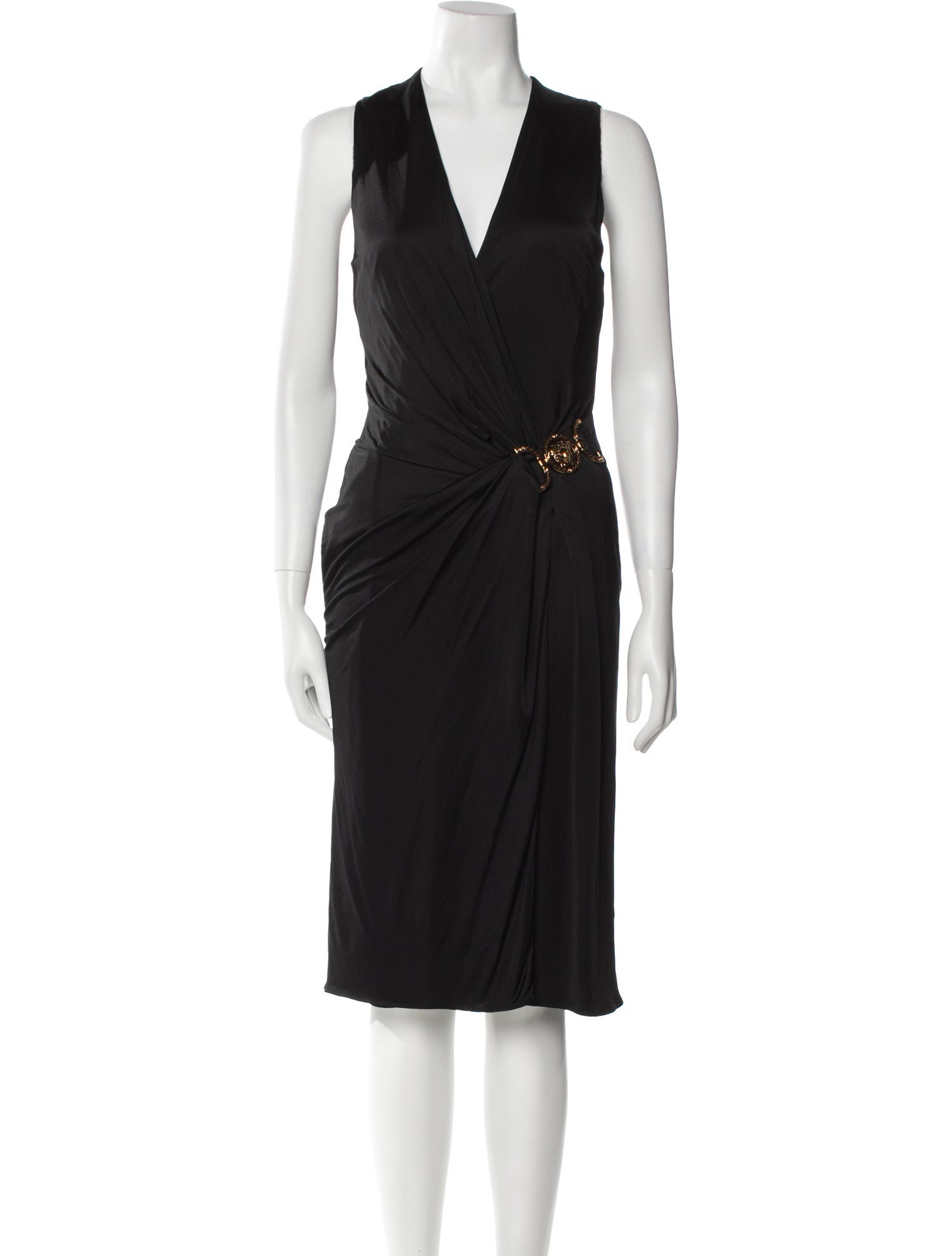 Versace V-Neck Midi Length Dress w/ Tags