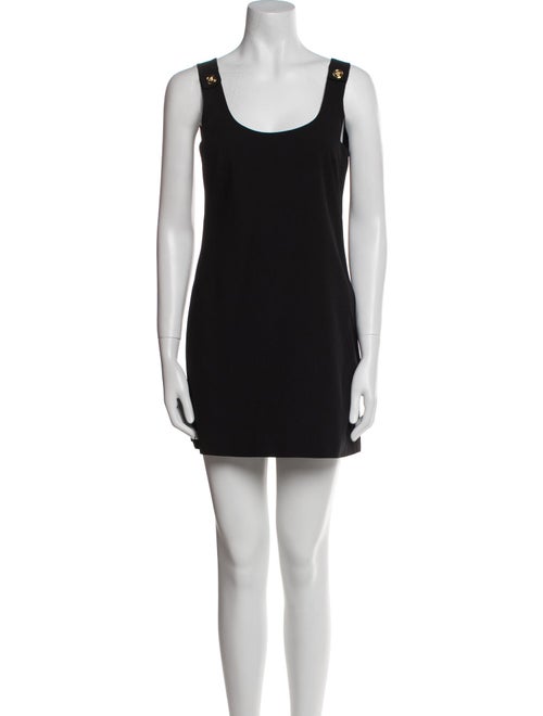 Versace Scoop Neck Mini Dress