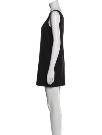 Versace Scoop Neck Mini Dress