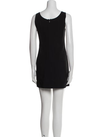 Versace Scoop Neck Mini Dress