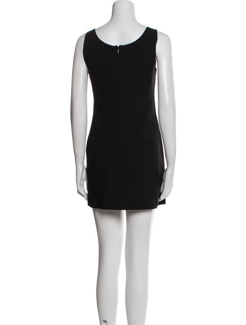 Versace Scoop Neck Mini Dress