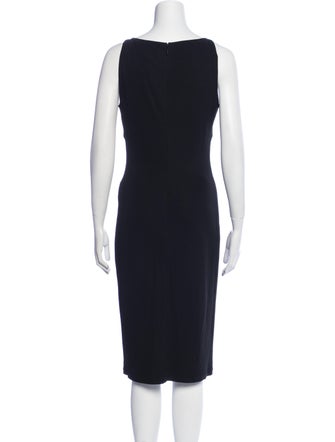 Versace Cowl Neck Midi Length Dress
