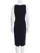 Versace Cowl Neck Midi Length Dress