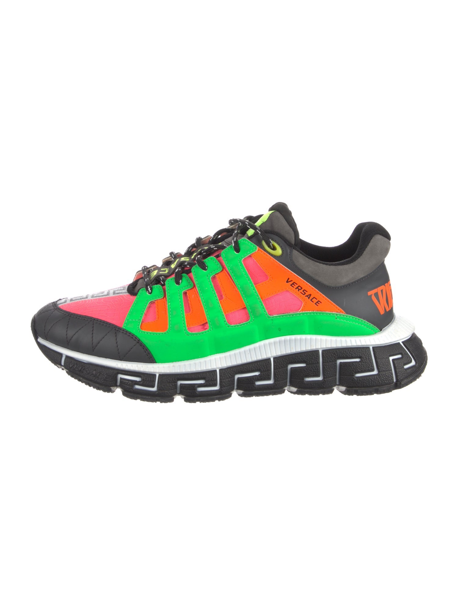 Versace Leather Printed Sneakers