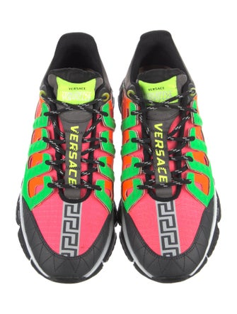 Versace Leather Printed Sneakers