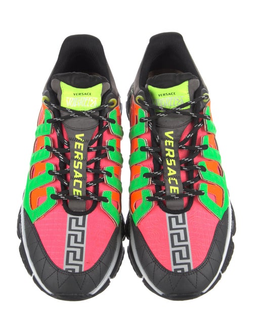 Versace Leather Printed Sneakers