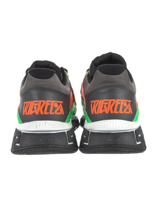 Versace Leather Printed Sneakers