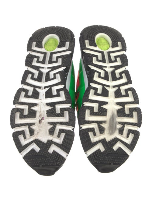 Versace Leather Printed Sneakers