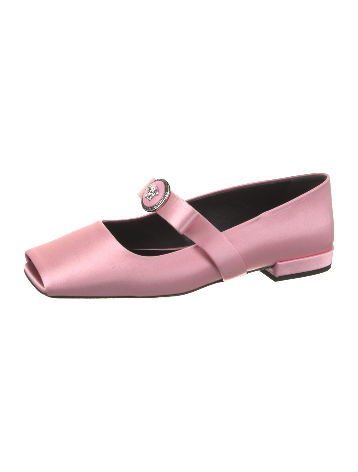 Versace Satin Mary Jane Flats