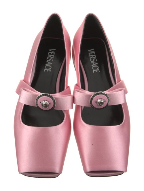 Versace Satin Mary Jane Flats