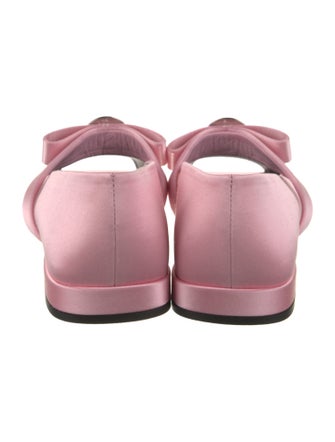 Versace Satin Mary Jane Flats