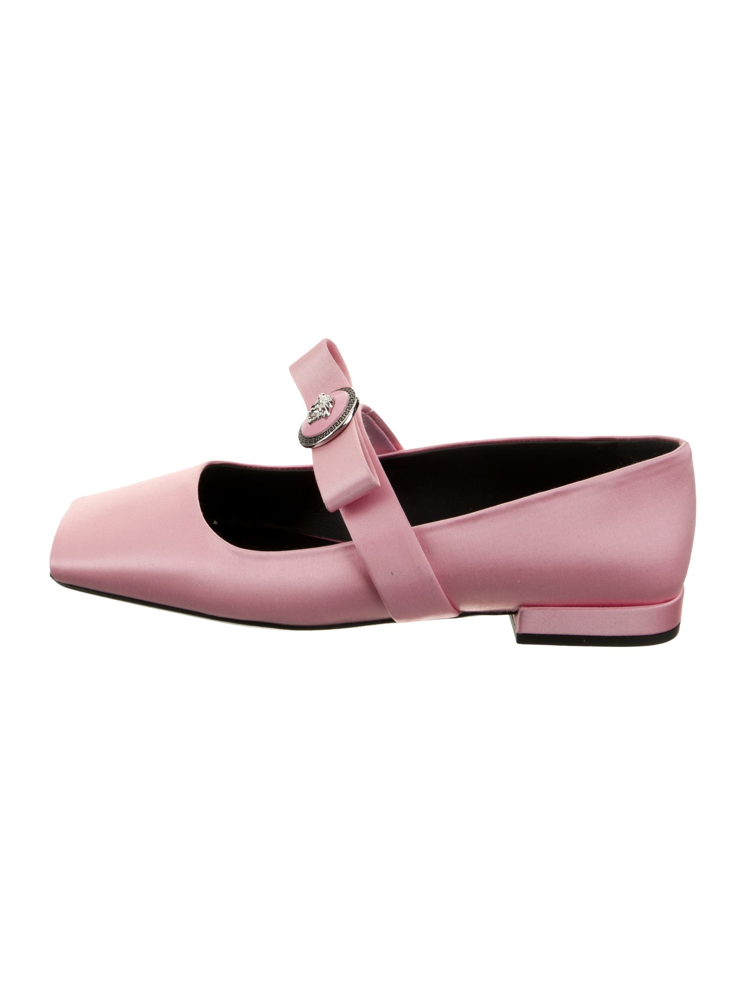 Versace Satin Mary Jane Flats