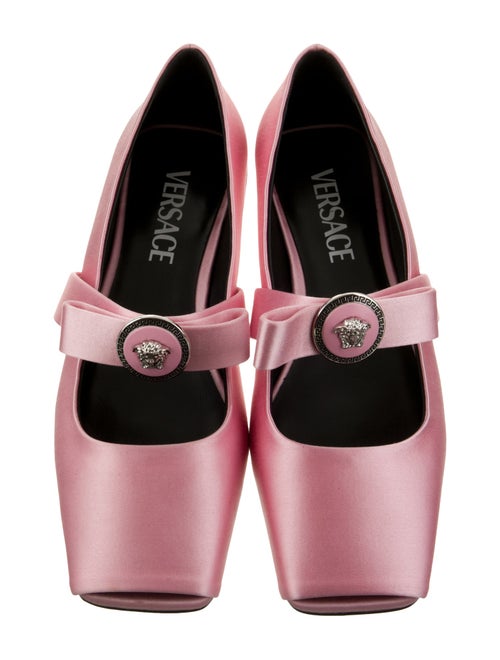 Versace Satin Mary Jane Flats