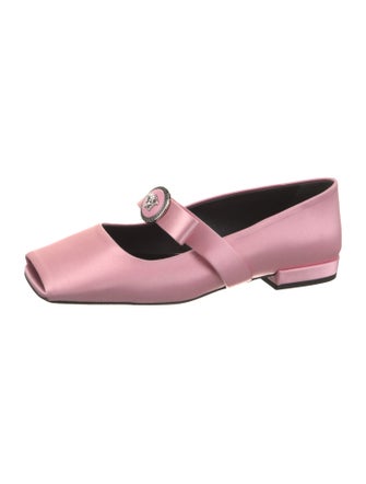 Versace Satin Mary Jane Flats