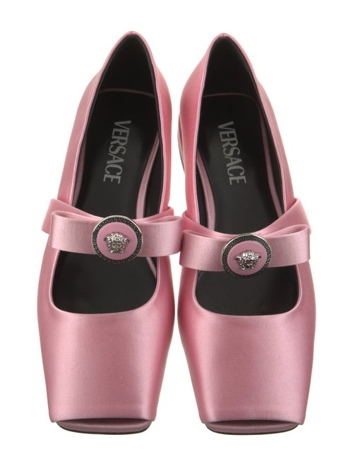 Versace Satin Mary Jane Flats