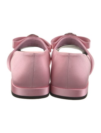 Versace Satin Mary Jane Flats