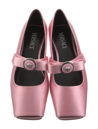 Versace Satin Mary Jane Flats