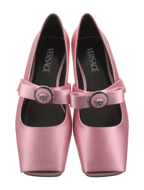 Versace Satin Mary Jane Flats