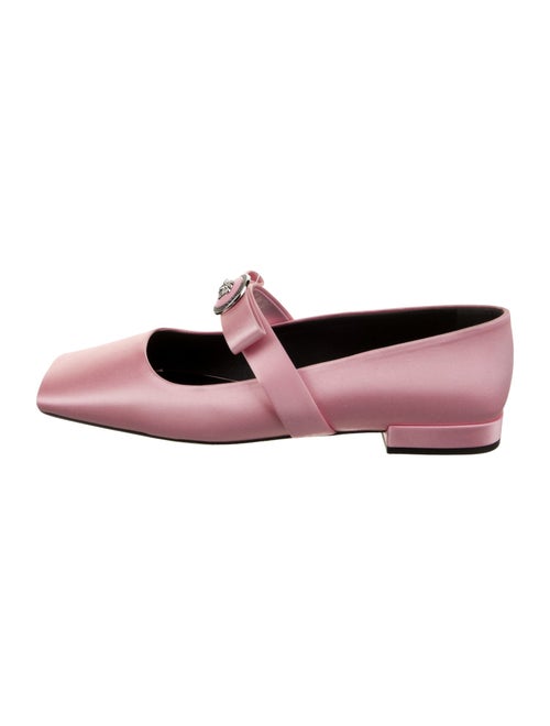 Versace Satin Ballet Flats