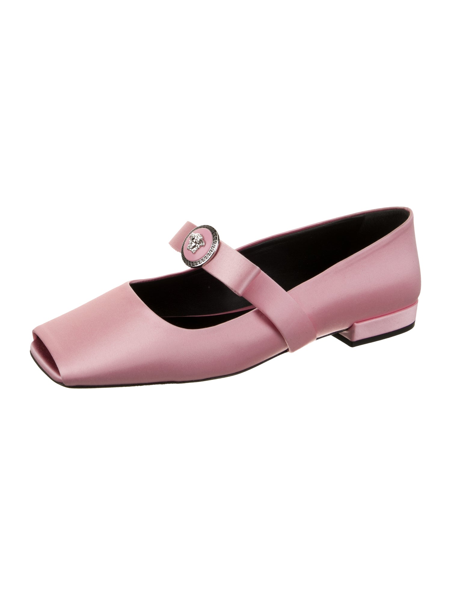 Versace Satin Ballet Flats