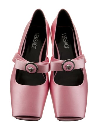 Versace Satin Ballet Flats